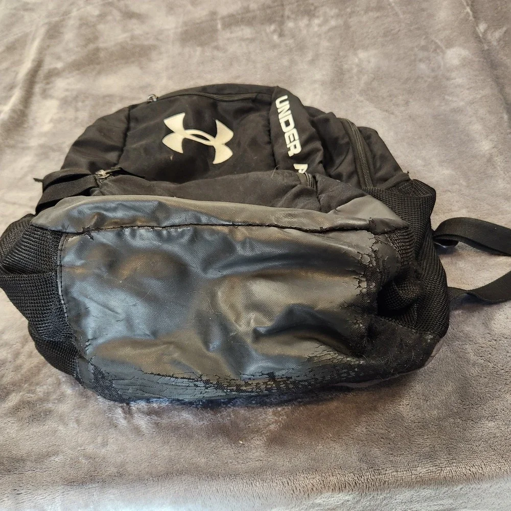 Under Armour Storm 1 Backpack Black Water Resistant School Bag Laptop